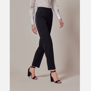 Chelsea Taylor Classic Black Trousers Women Size 10 Workwear Office Minimalist
